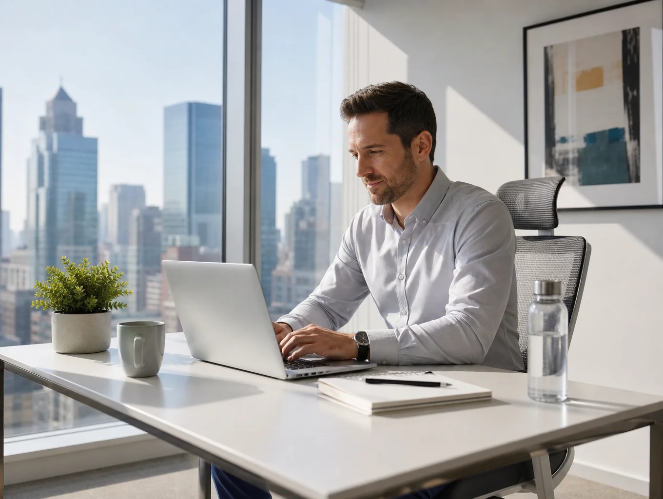 Professional wellness consultation setting